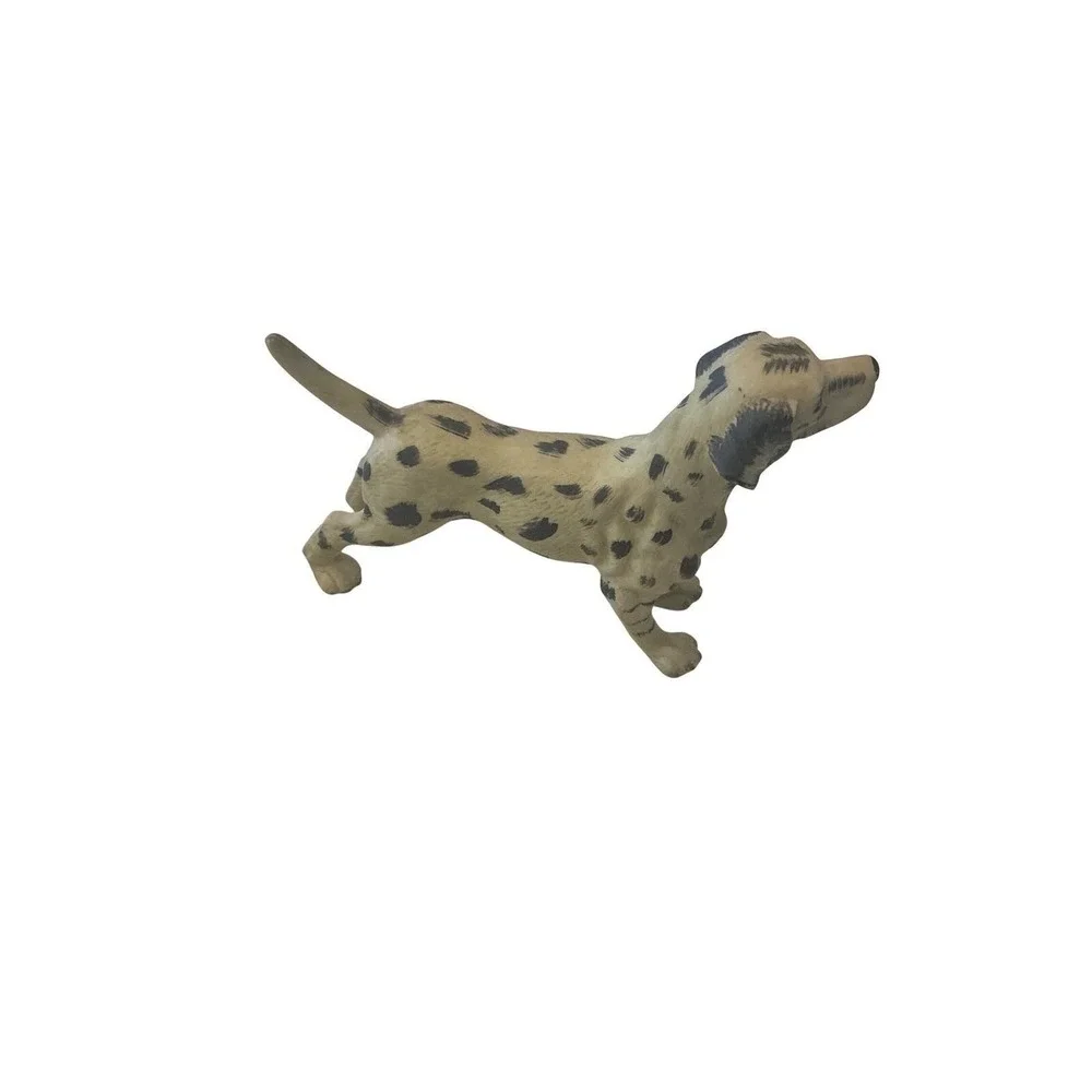 Vintage Dalmatian Dog Figurine Spotted Puppy Statue Collectible Home Decor